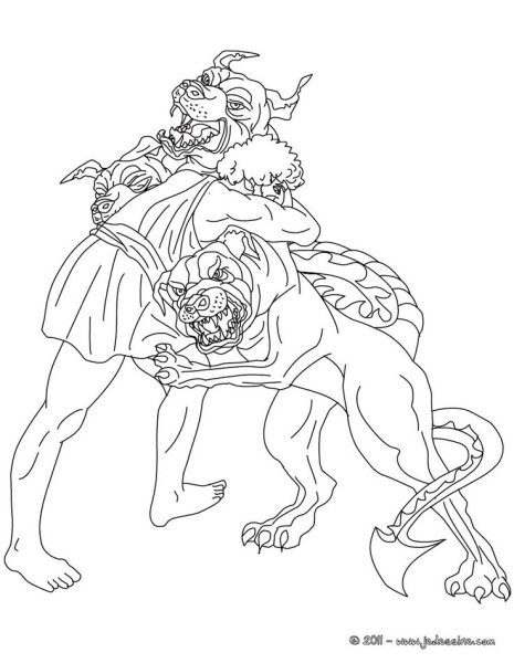 12 Подвигов Геракла раскраски для детей