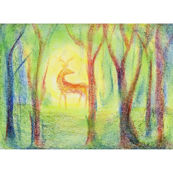 Рисунки восковыми мелками