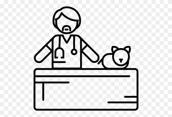 Ветеринар раскраска для детей