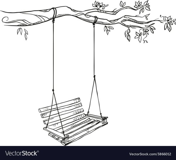 Нарисовать качели