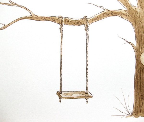 Качели на дереве