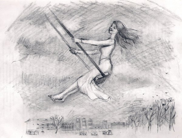 Ричард Адамс девушка на качелях