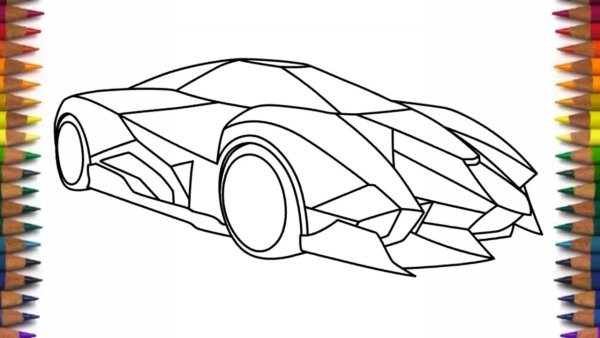 Раскраска Lamborghini Reventon