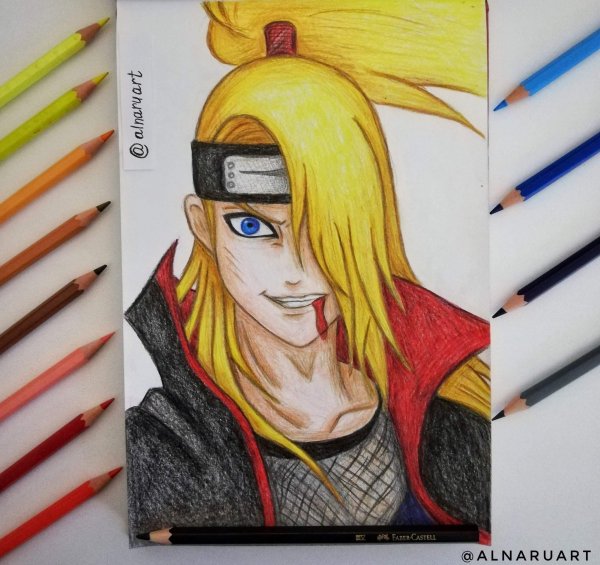 Дейдара и Тоби для срисовки