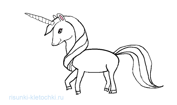 Рисование единорога для детей 5 лет