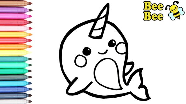 Единорог рисунок для детей простой