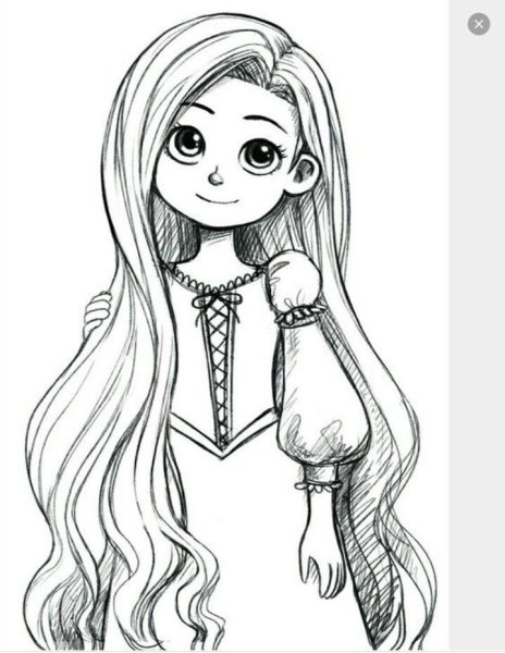 Рапунцель рисунок