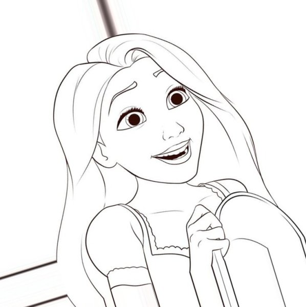 Рисунки для срисовки Рапунцель