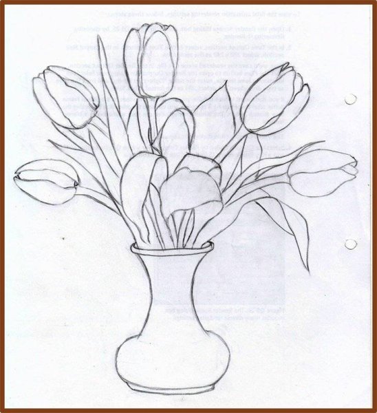 Нарисовать букет