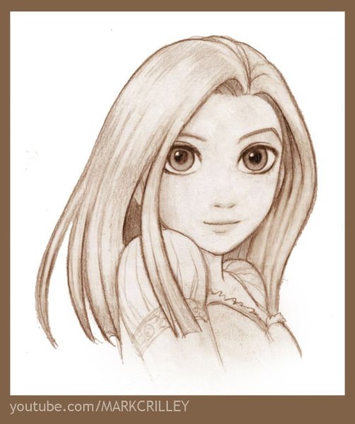 Рапунцель для рисования