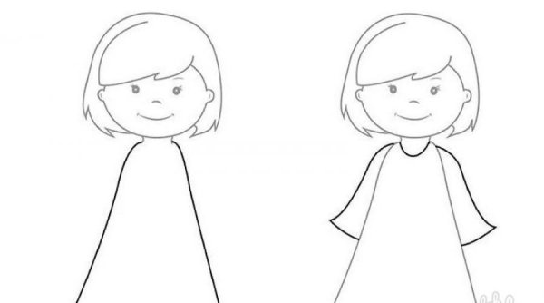 Поэтапное рисование девочки