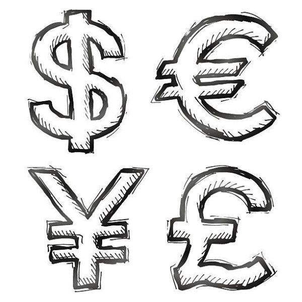 Доллар рисунок