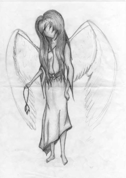 Ангел картинки карандашом