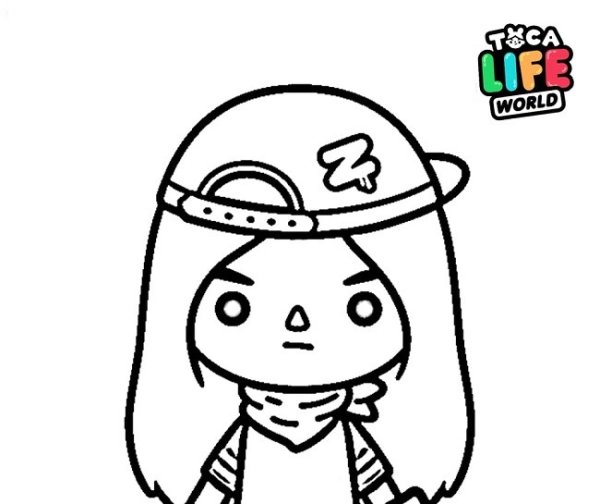 Рисунки для срисовки тока бока девочки