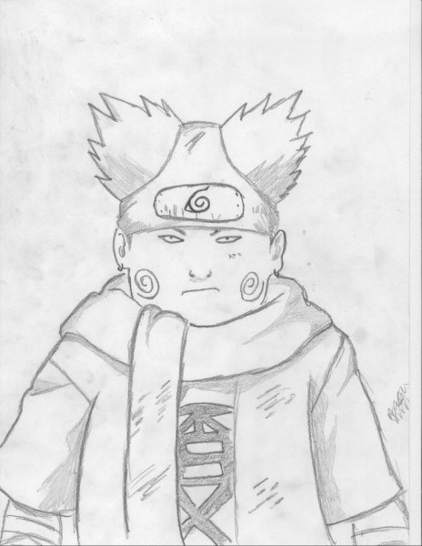 Раскраска аниме Наруто Чоджи