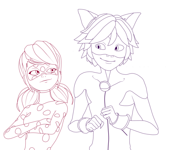 Супер кот для срисовки