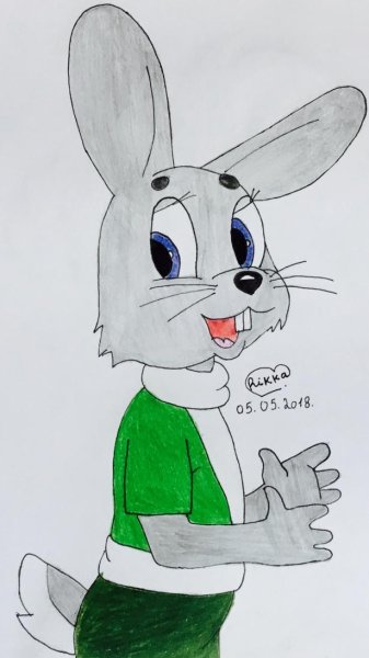 Заяц из ну погоди рисунок для детей