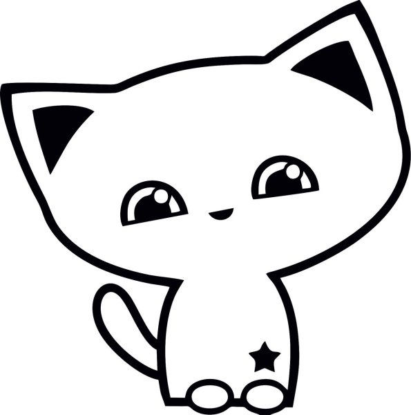 Котята для срисовки