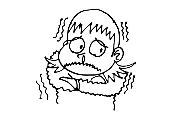 Раскраска замерз