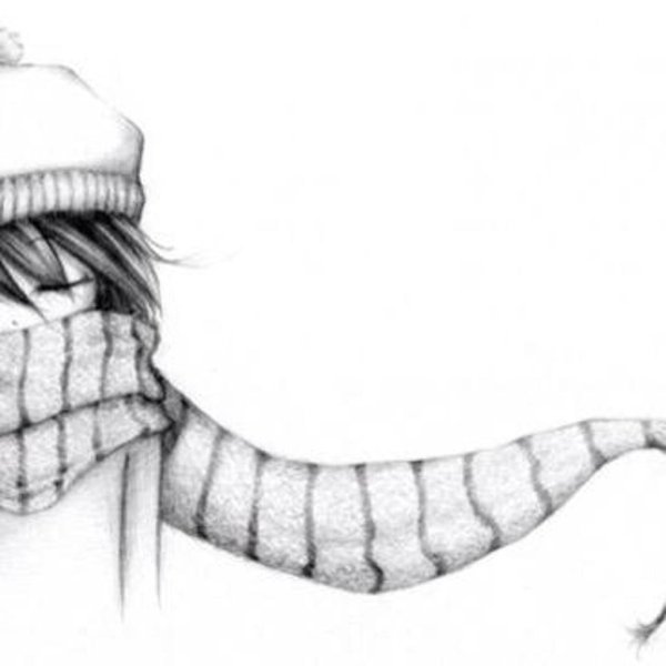 Шарф арт рисунок