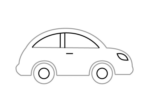 Детская машинка трафарет