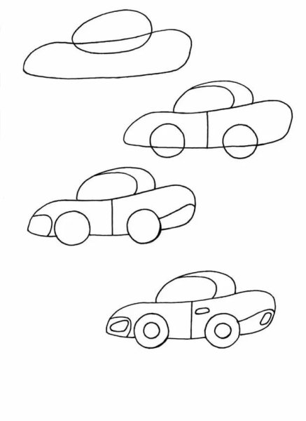 Уроки рисования машин