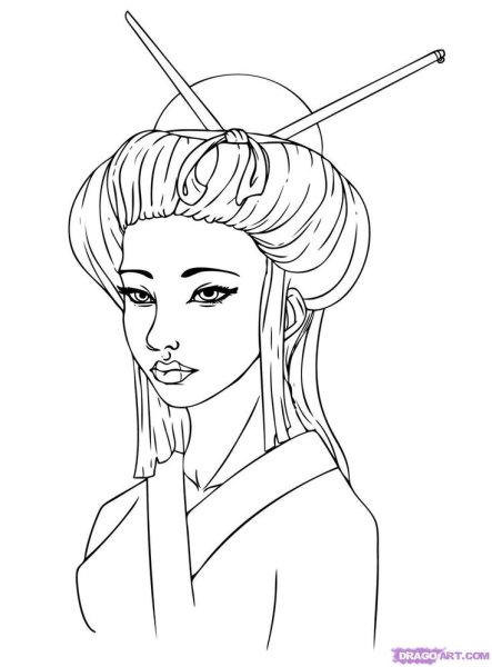 Китайские девушки для срисовки