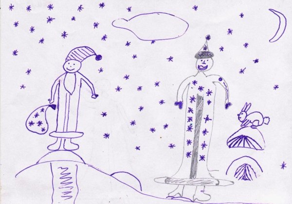 Рисование Деда Мороза