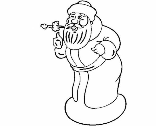 Поэтапность рисования дед Мороза