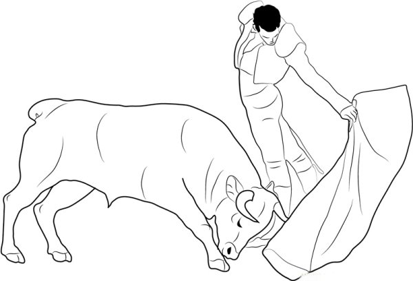 Бык Фердинанд и тореадор