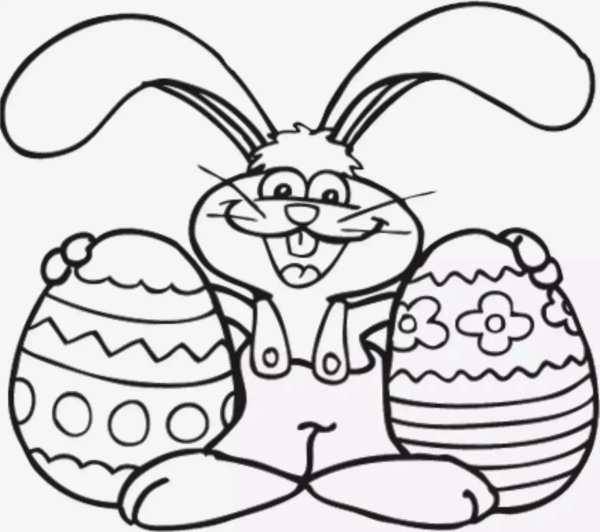 Пасхальный заяц рисунок