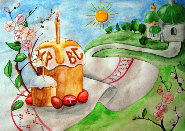 Пасхальные рисунки для детей 6 лет