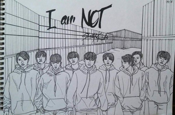 Раскраска группы Stray Kids