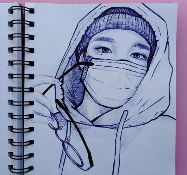 Хёнджин Stray Kids рисунки