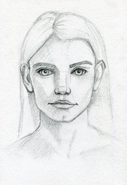 Портрет карандашом легко