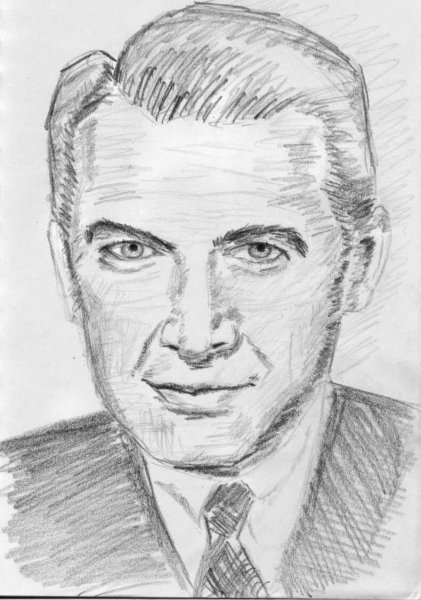 Портрет человека в три четверти