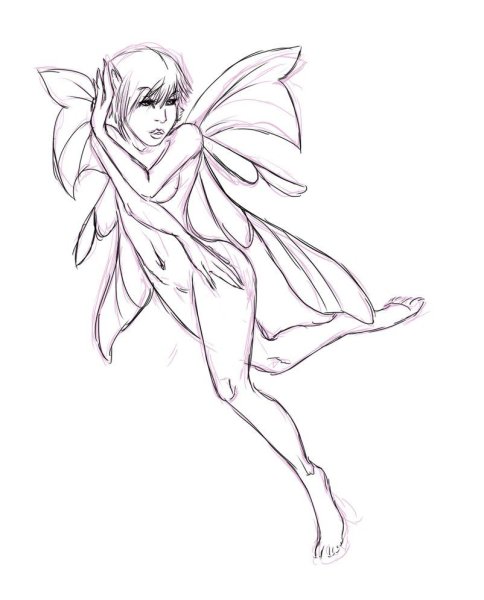 Красивые рисунки карандашом феи