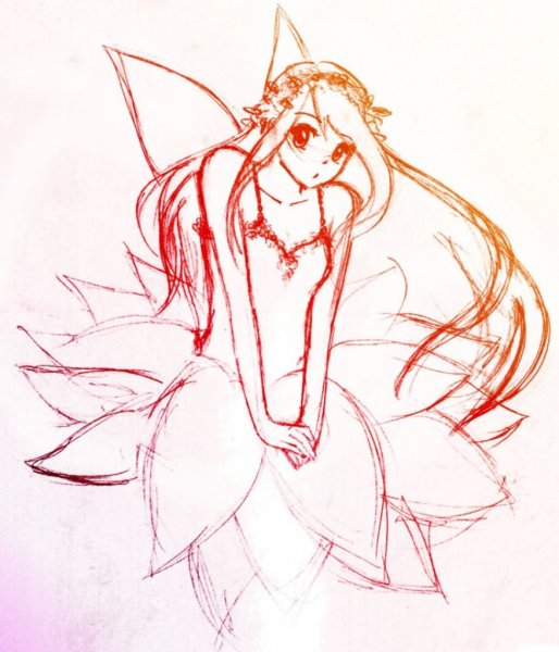 Фея Динь Динь для срисовки