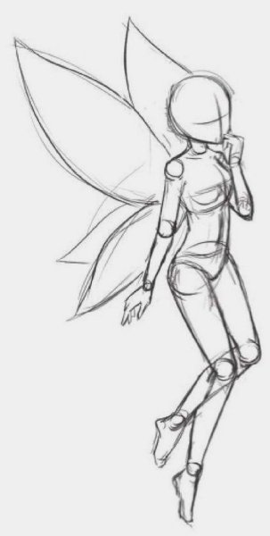 Рисунки для срисовки феи