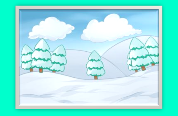 Зимний пейзаж легкий