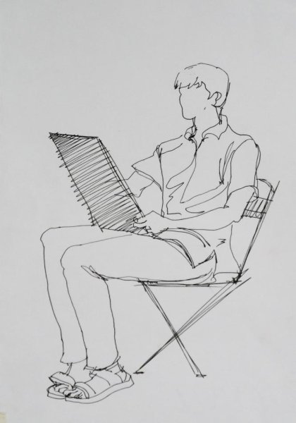 Наброски людей карандашом