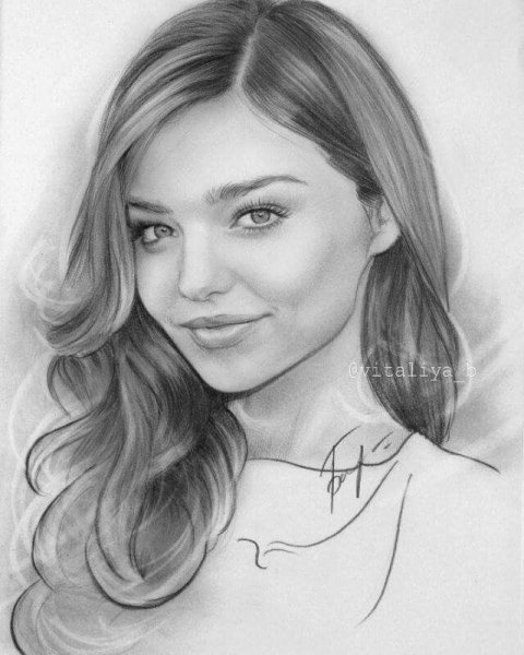 Портрет Пейтона карандашом