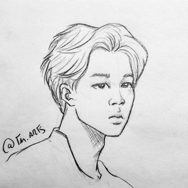 BTS рисунки Чимина