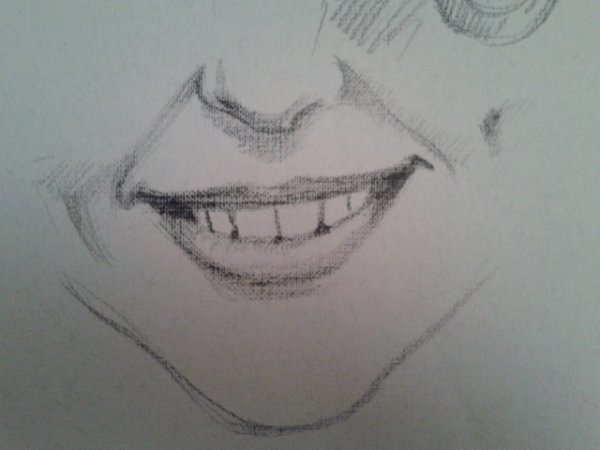 Улыбка нарисованная