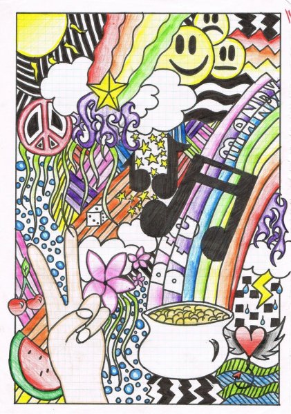 Коллаж из рисунков