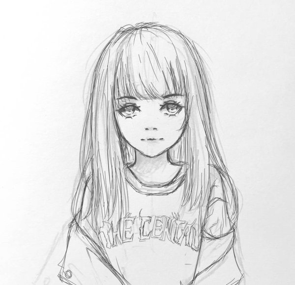 Аниме портрет для срисовки