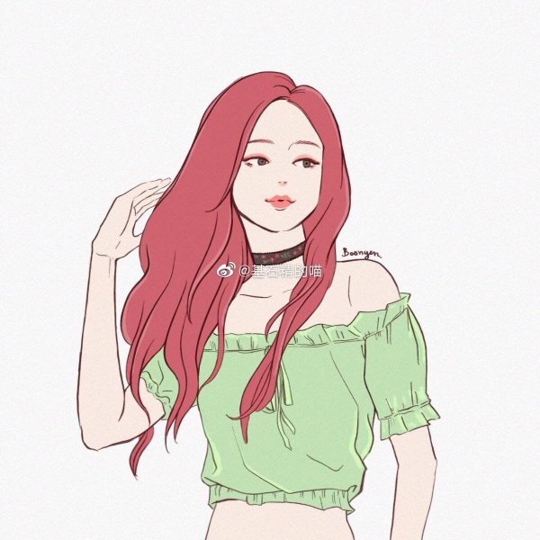 Розе нарисовать Блэк Пинк