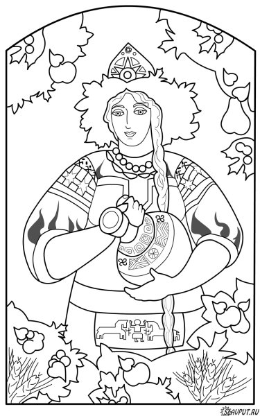 Славянские рисунки карандашом