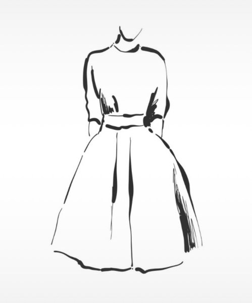 Девушка в платье карандашом