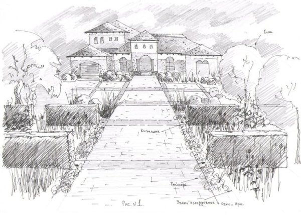 Ландшафт карандашом